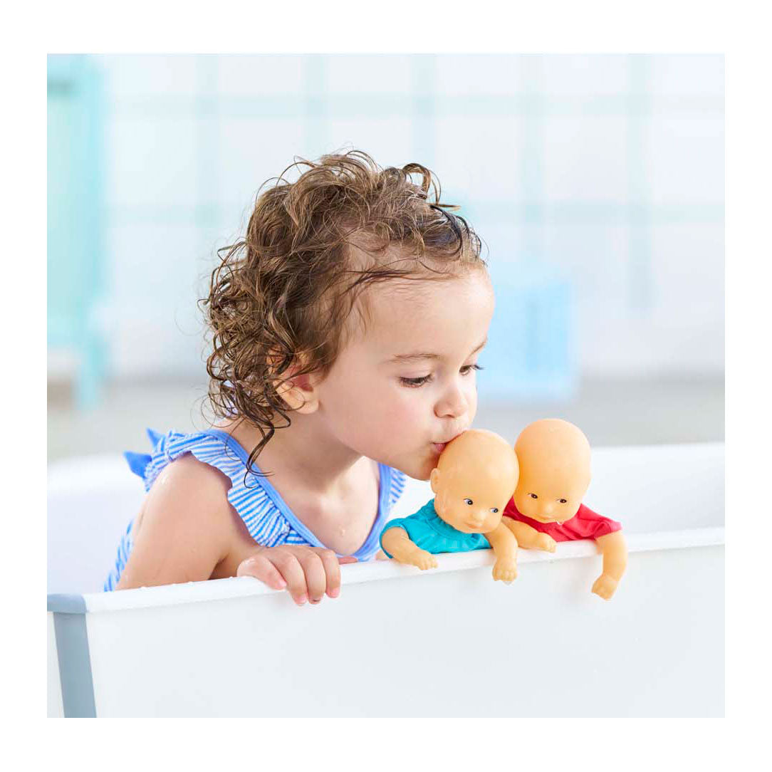 Corolle mini bath baby doll - blue, 20cm