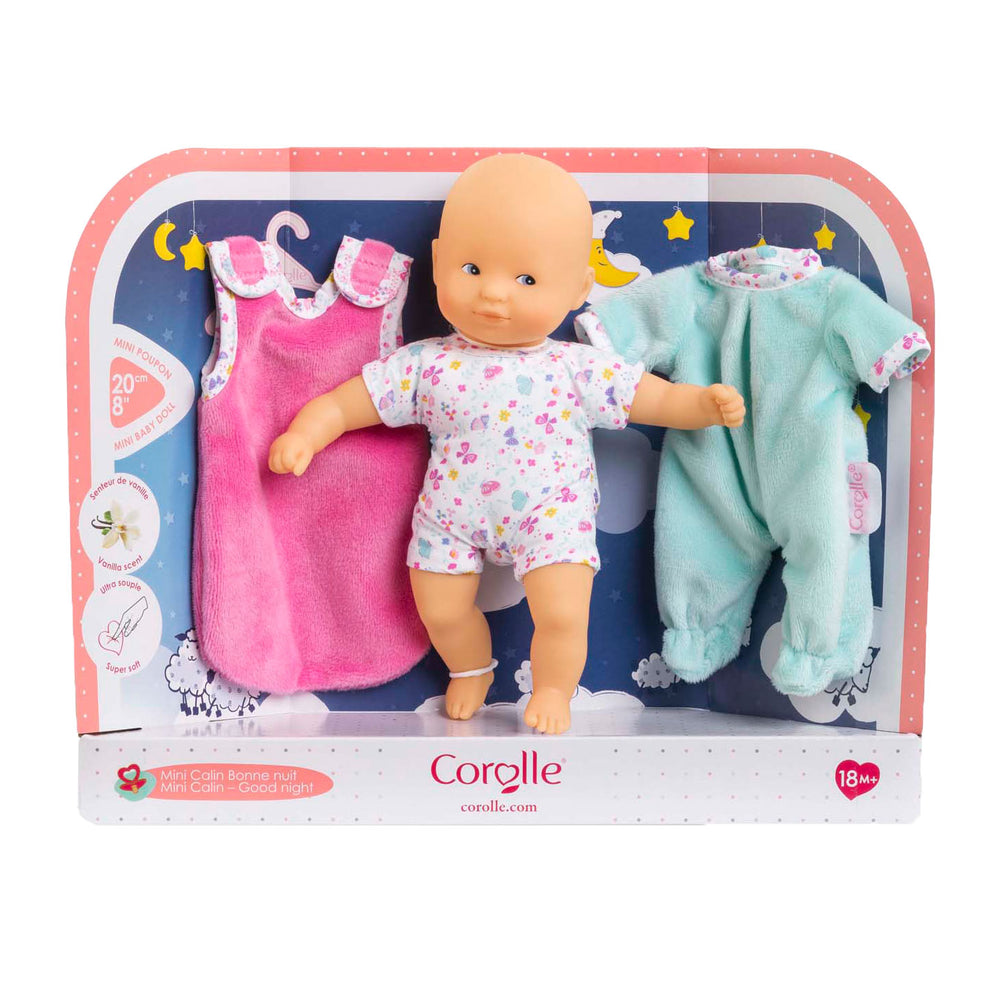 Corolle Mini Calin Good Night Pop Set - Schmetterlinge, 20 cm