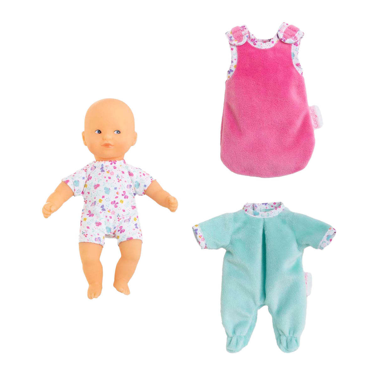 Corolle Mini Calin Good Night Pop Set - Schmetterlinge, 20 cm