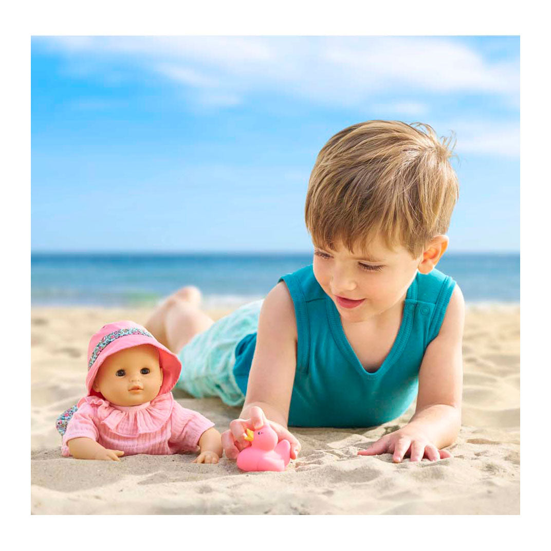 Corolle poupée de bain coralie avec canard en caoutchouc - bloomer, 30cm