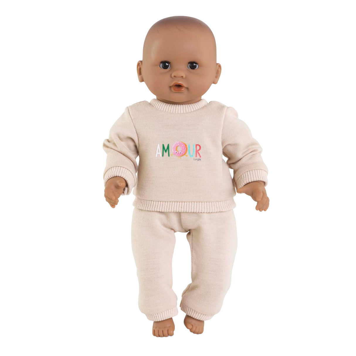 Corolle beige tracksuit for baby doll, 30cm