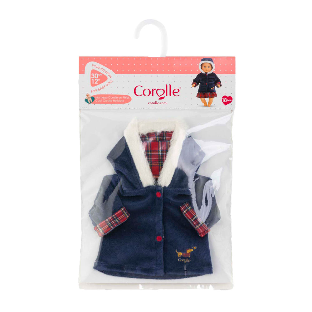 Corolle holiday coat for baby doll, 30cm
