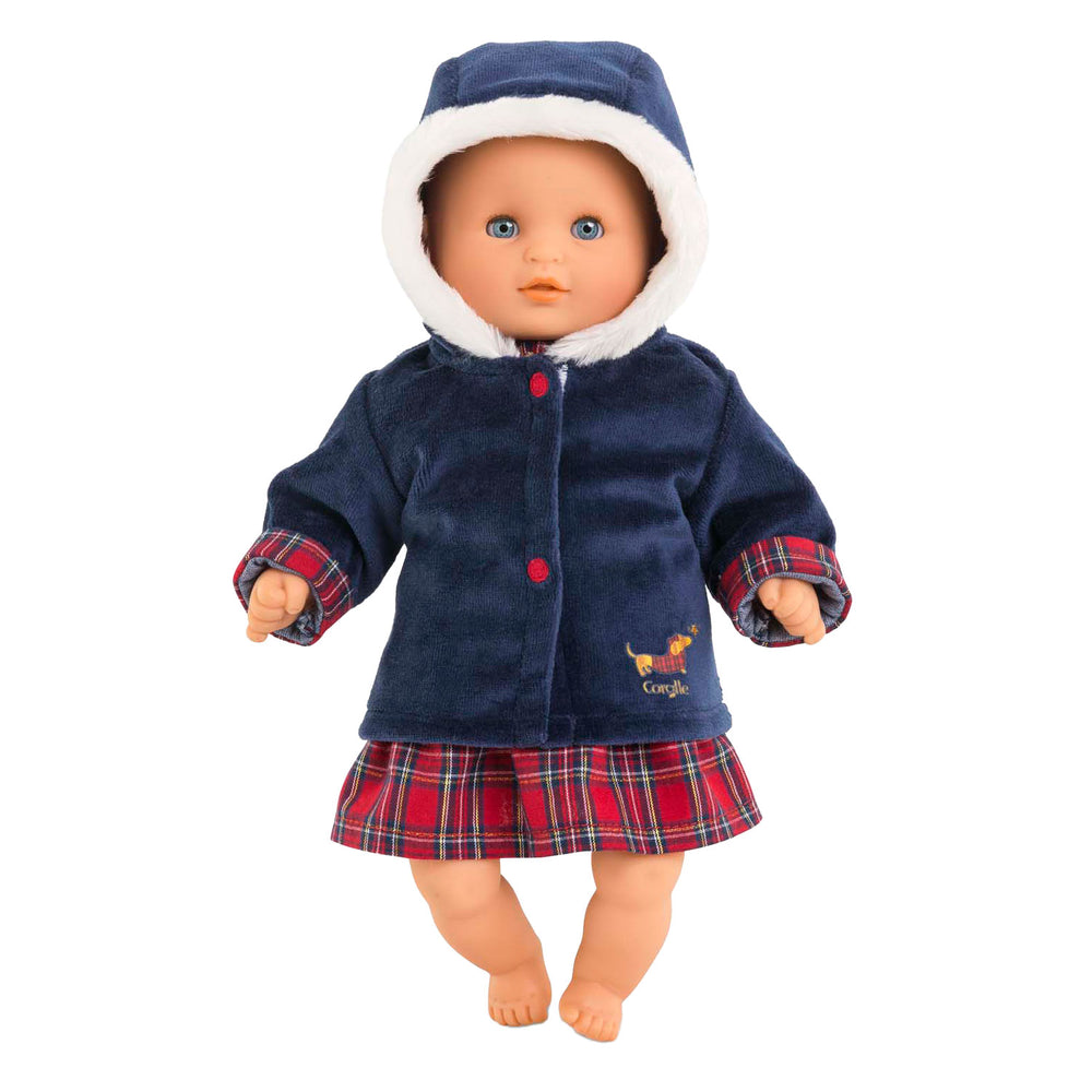 Corolle holiday coat for baby doll, 30cm