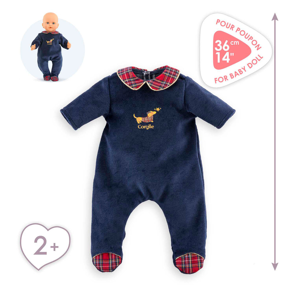 Corolle holidays doll pajamas, 36cm
