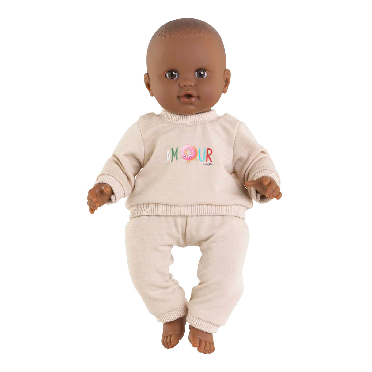 Corolle beige tracksuit for baby doll, 36cm