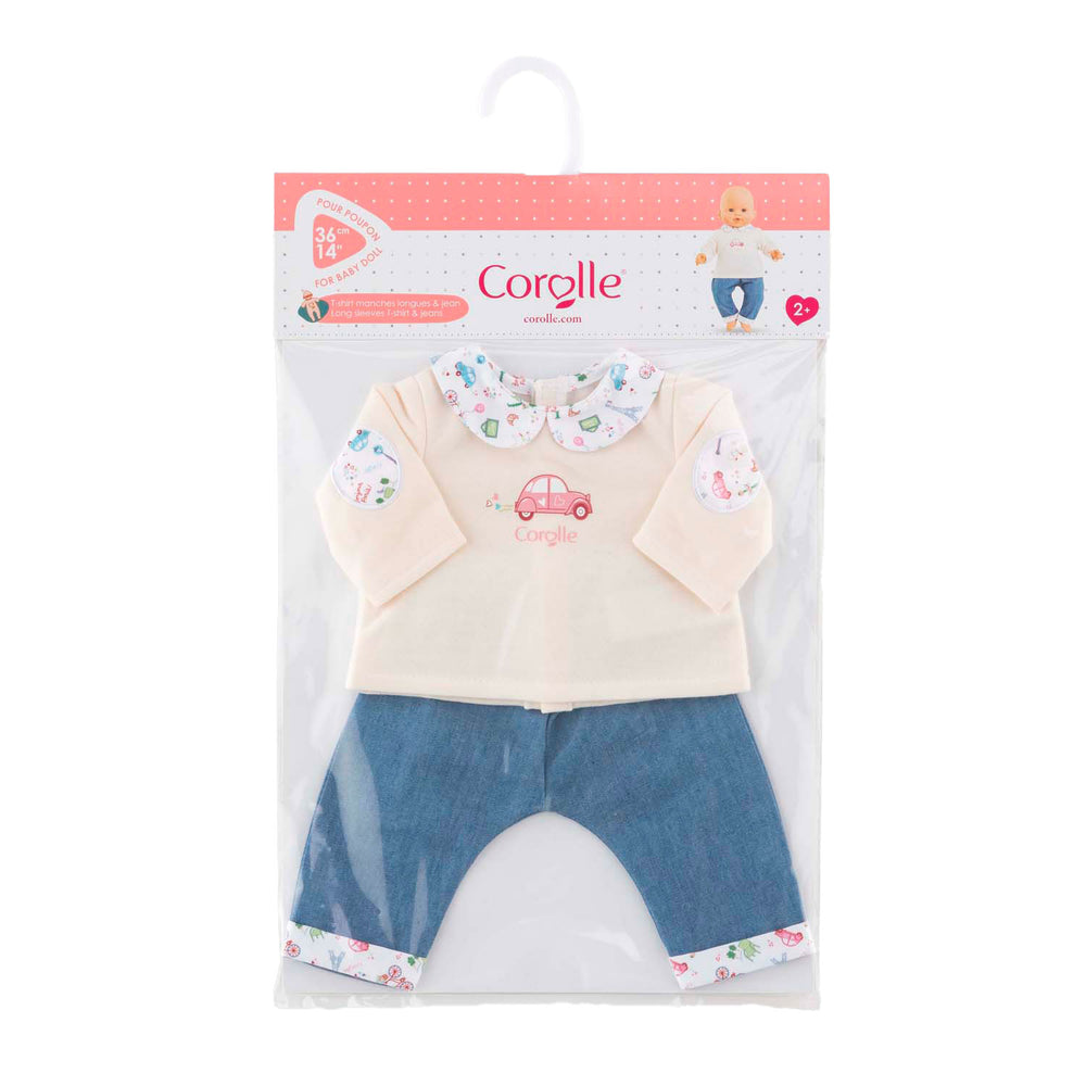 Corolle T-Shirt und Jeans für Babypuppen, 36 cm