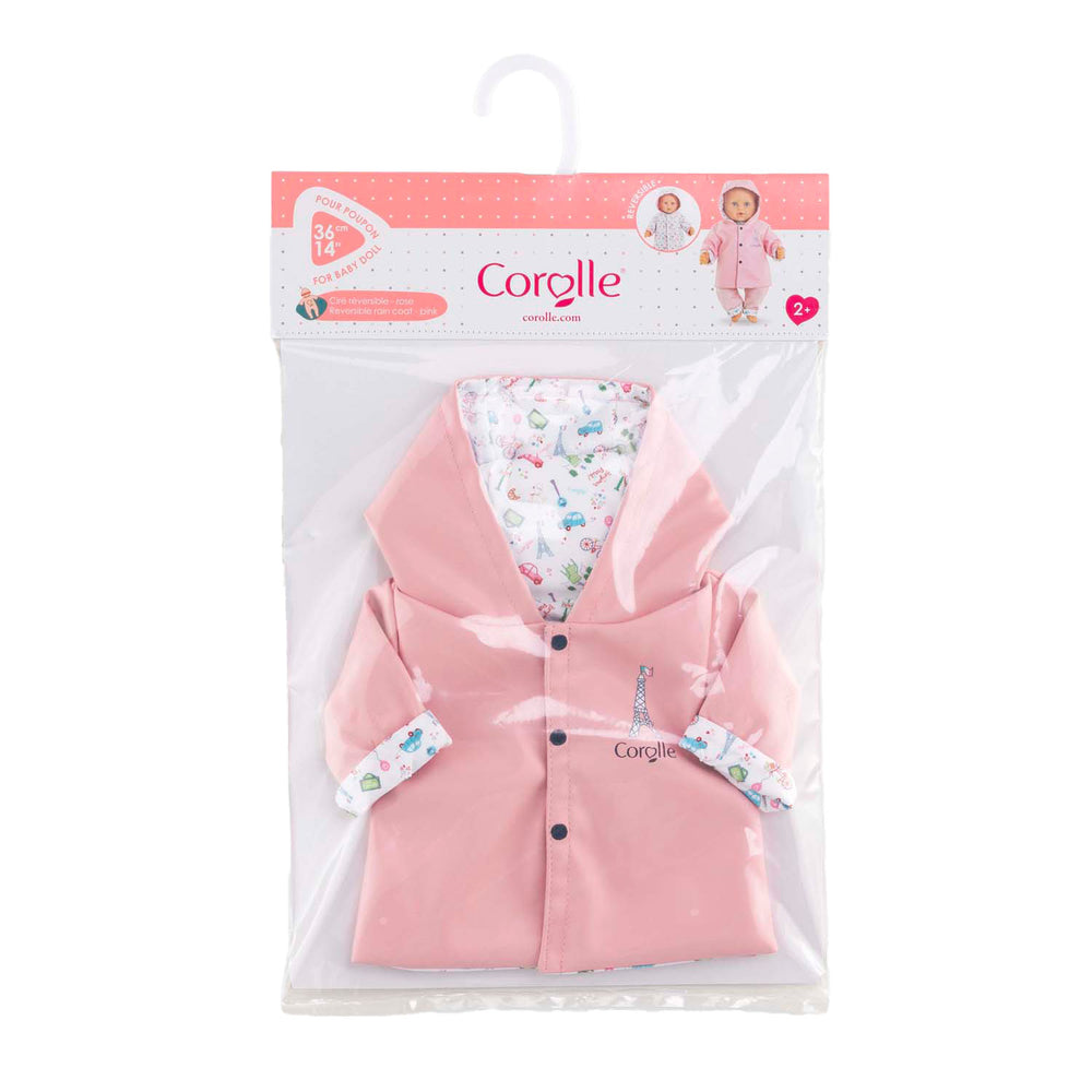 Corolle reversibler Regenmantel für Babypuppen, 36 cm