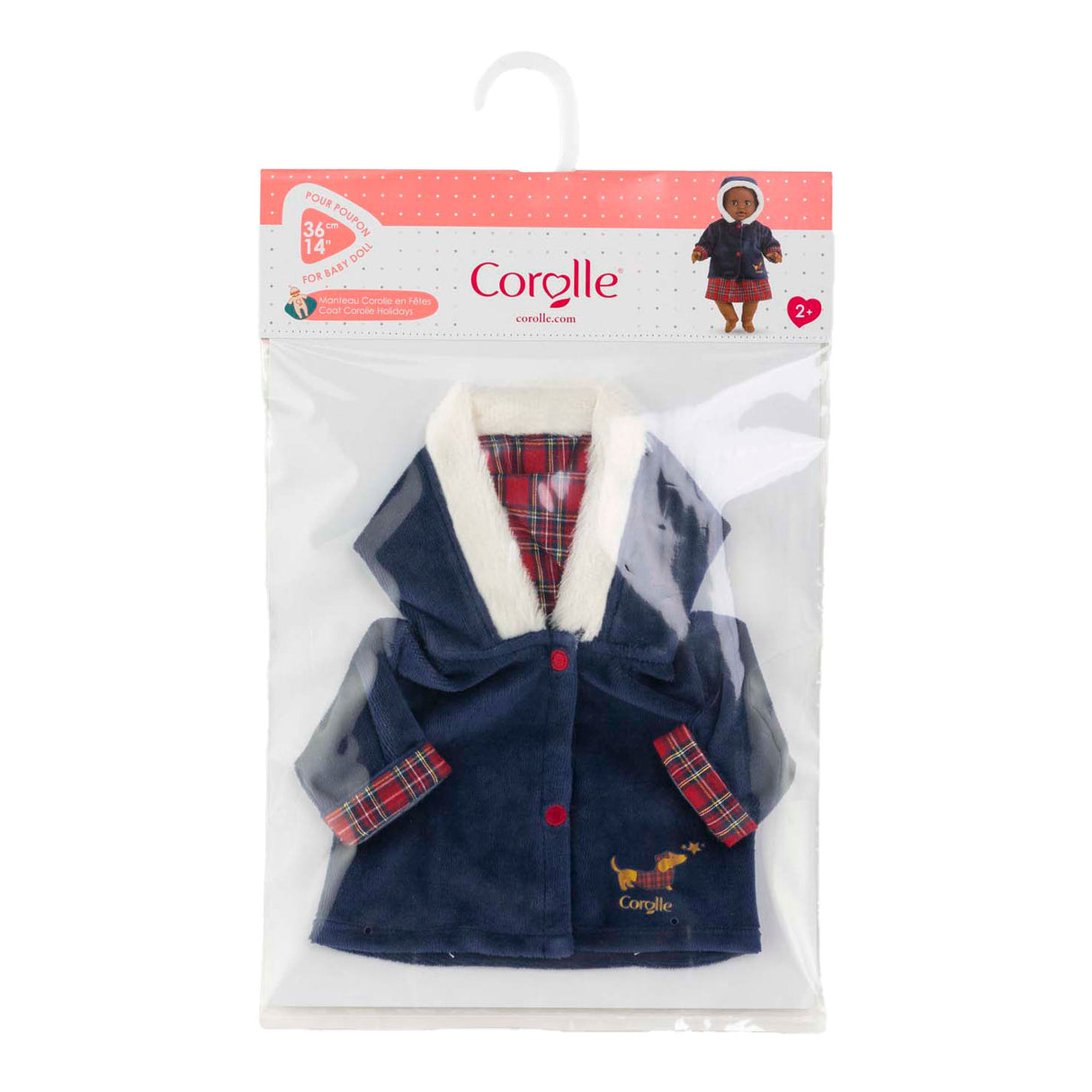 Corolle holiday coat for baby doll, 36cm