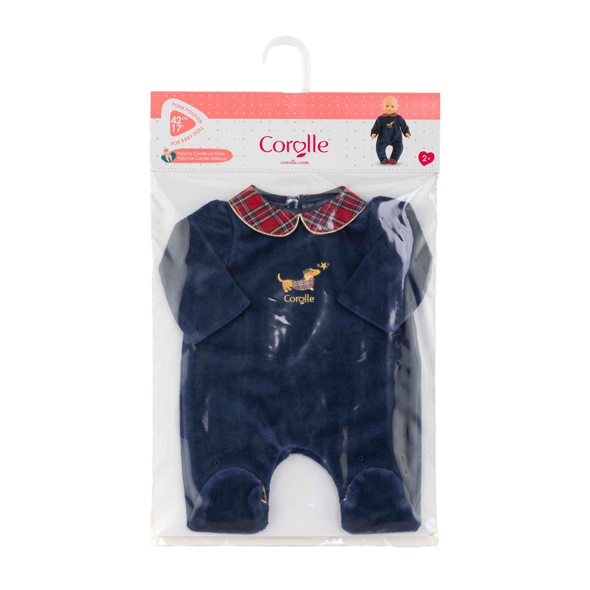 Corolle holidays doll pajamas, 42cm