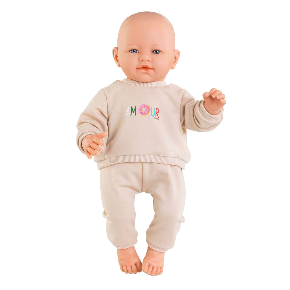 Corolle beige tracksuit for baby doll, 42cm