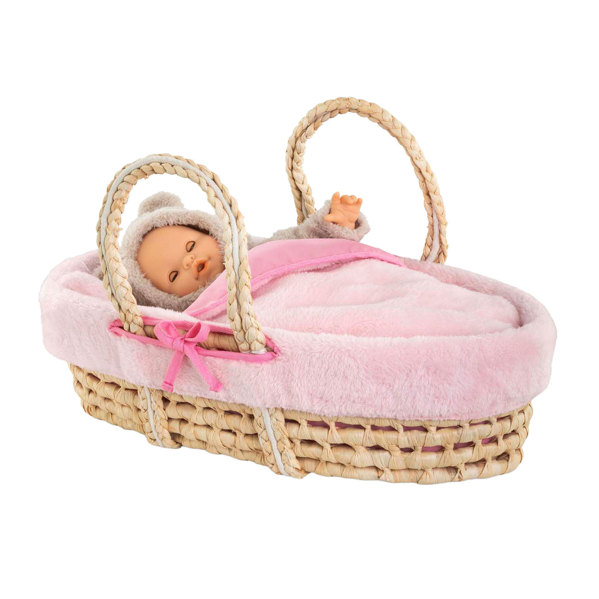 Conjunto de canasta trenzada de Corolle para bebés Pop - Plush
