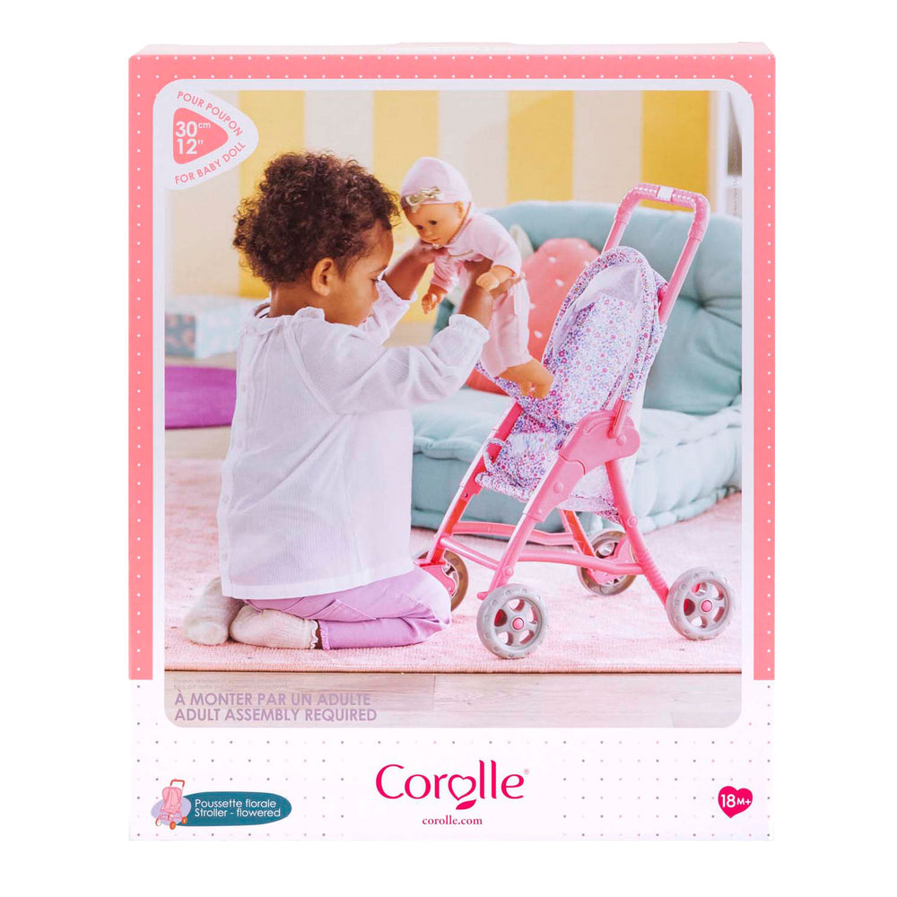 Corolle Kinderwagen Blumen für Baby Pop, 30 cm