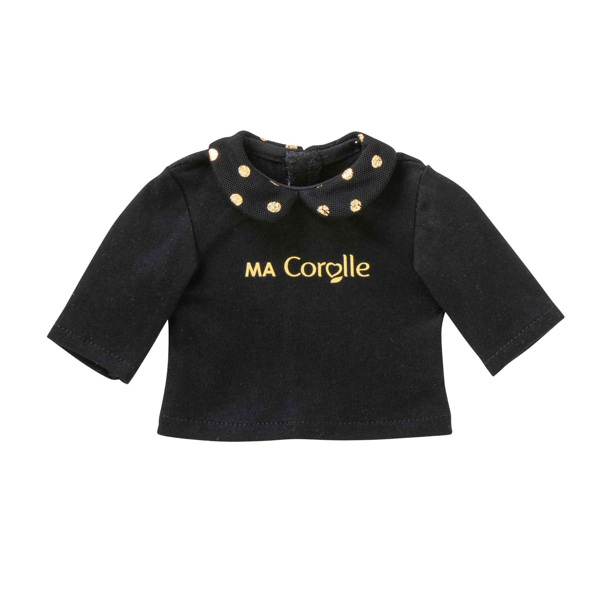 Corolle schwarz-goldenes T-Shirt für Puppen, 36 cm