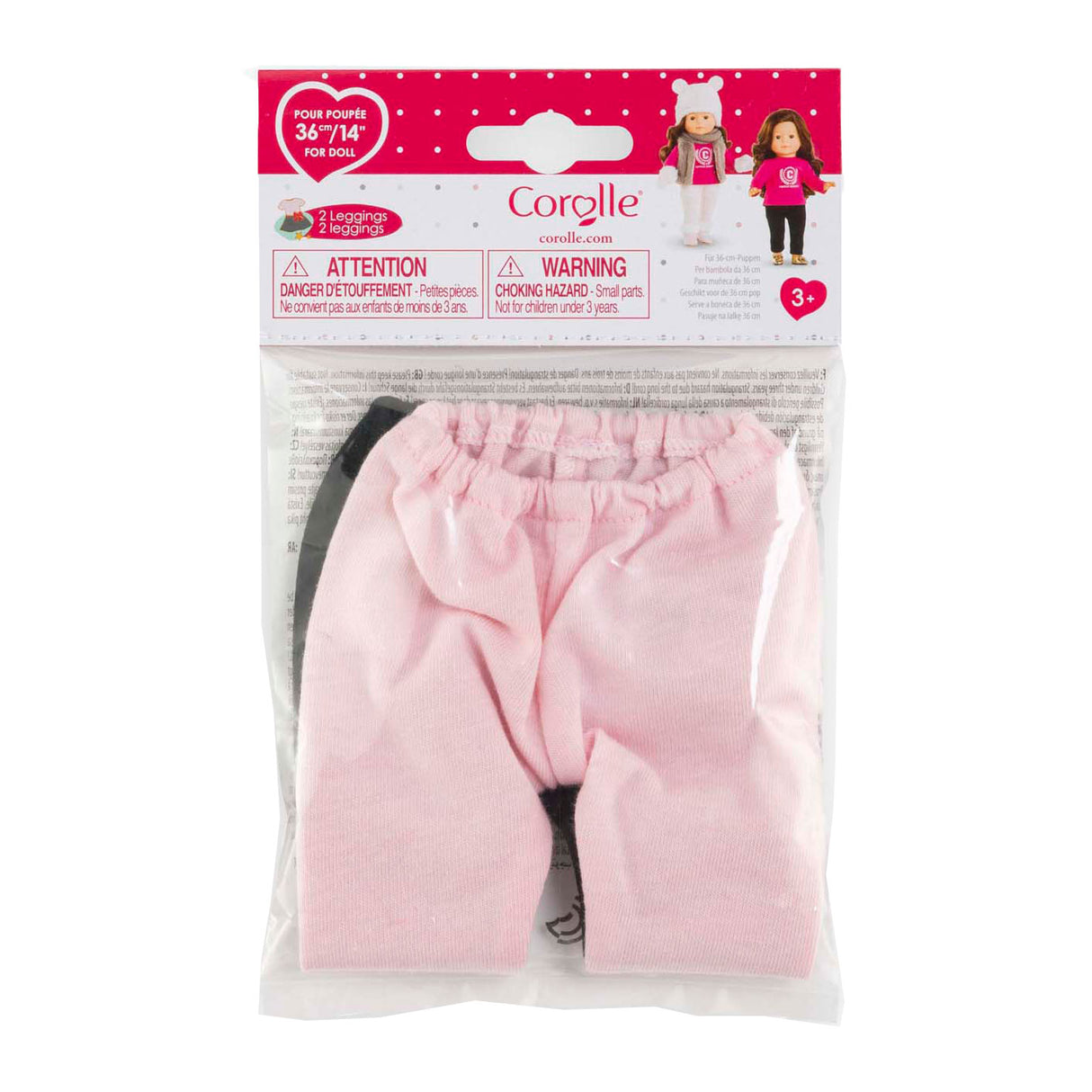 Corolle, lot de 2 leggings pour poupée, 36 cm