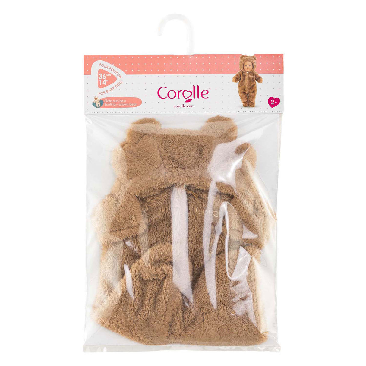Corolle bunting brown bear onesie - 36cm