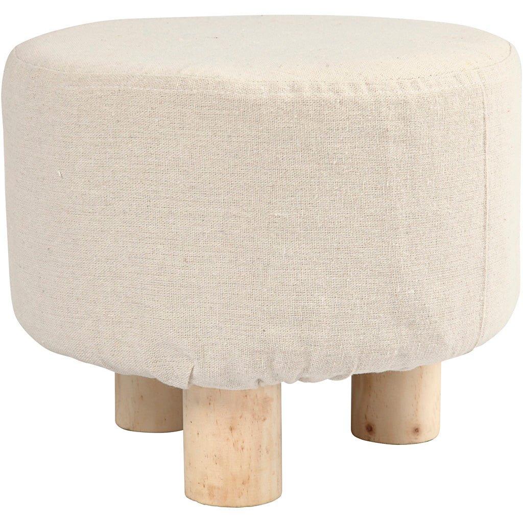 Creativ company foot stool, h: 21.5 cm, d 26 cm, 1 piece