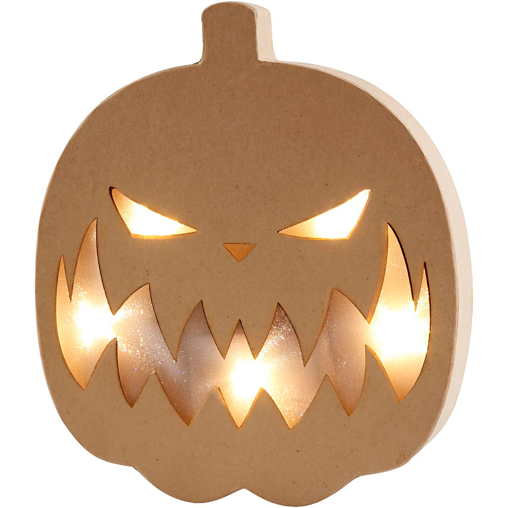 Creativ company pumpkin light, h: 25 cm, d: 4 cm, w: 22 cm, 1 piece