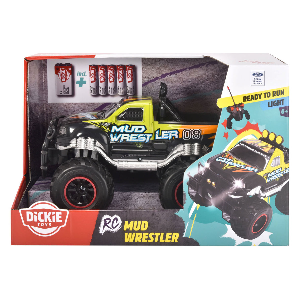 Dickie rc controlled car mud wrestler ford f150 rtr
