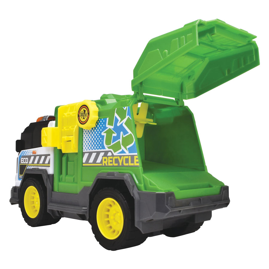 Caminhão de reciclagem de Dickie com luz e som