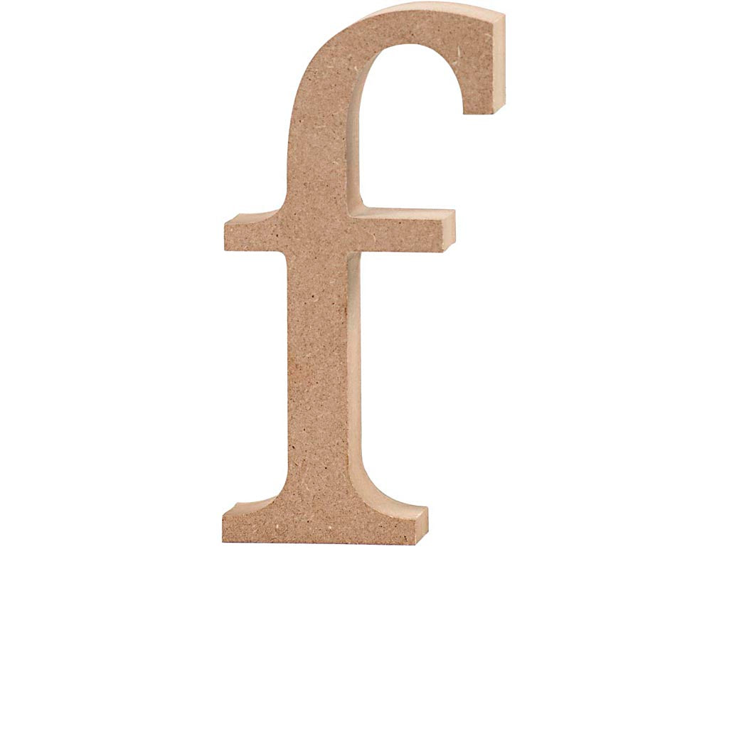 Creative company letter, f, h: 13 cm, thickness 2 cm, 1 piece