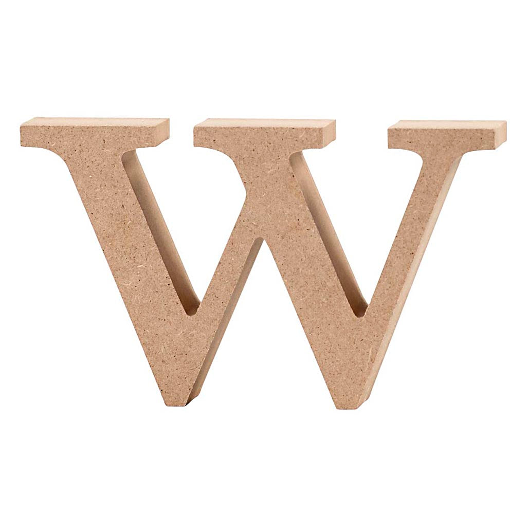 Creativ company letter, w, h: 8 cm, thickness 2 cm, 1 piece