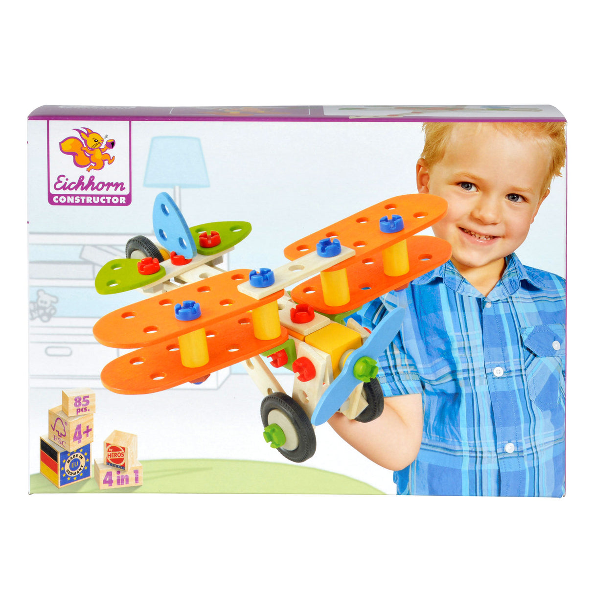 Eichhorn konstruktorius 4in1, 85vnt.