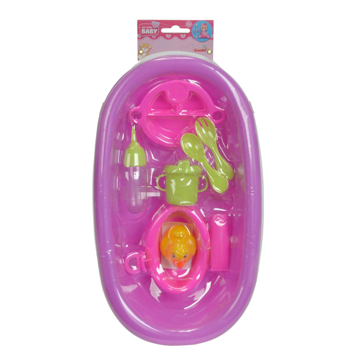 Neugeborener Babypollbad mit Accessoires