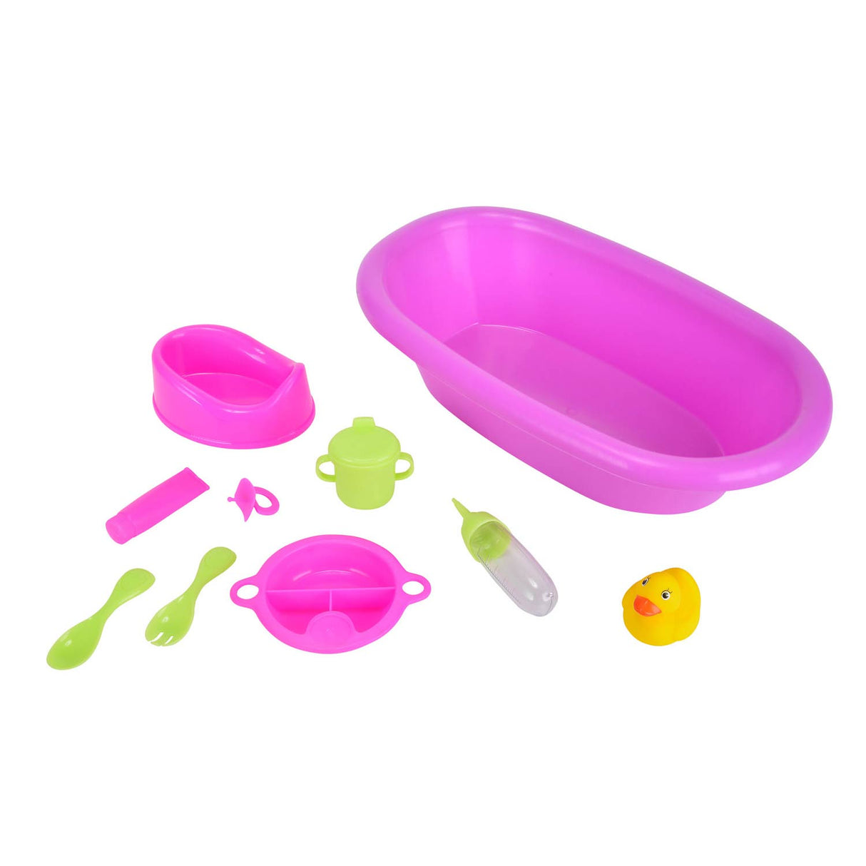 Neugeborener Babypollbad mit Accessoires