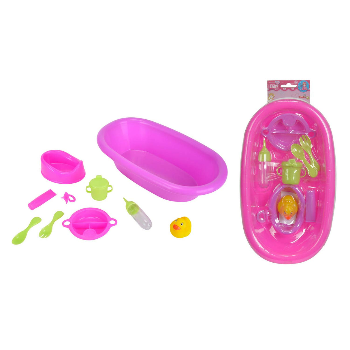 Neugeborener Babypollbad mit Accessoires