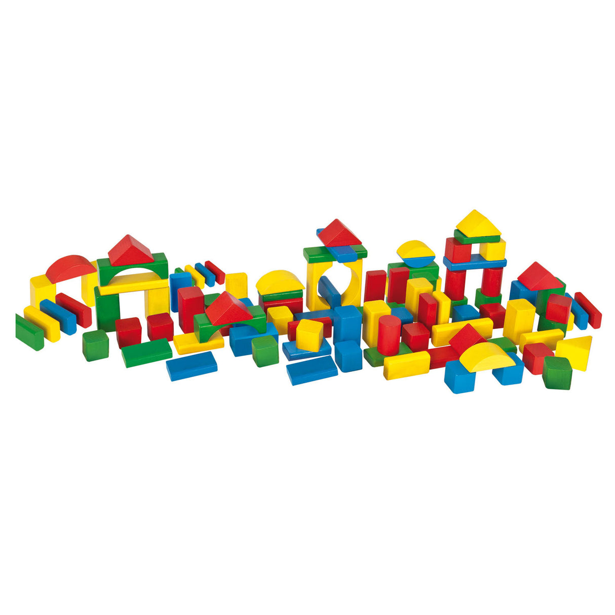 Eichhorn wooden colored blocks, 100 pcs.
