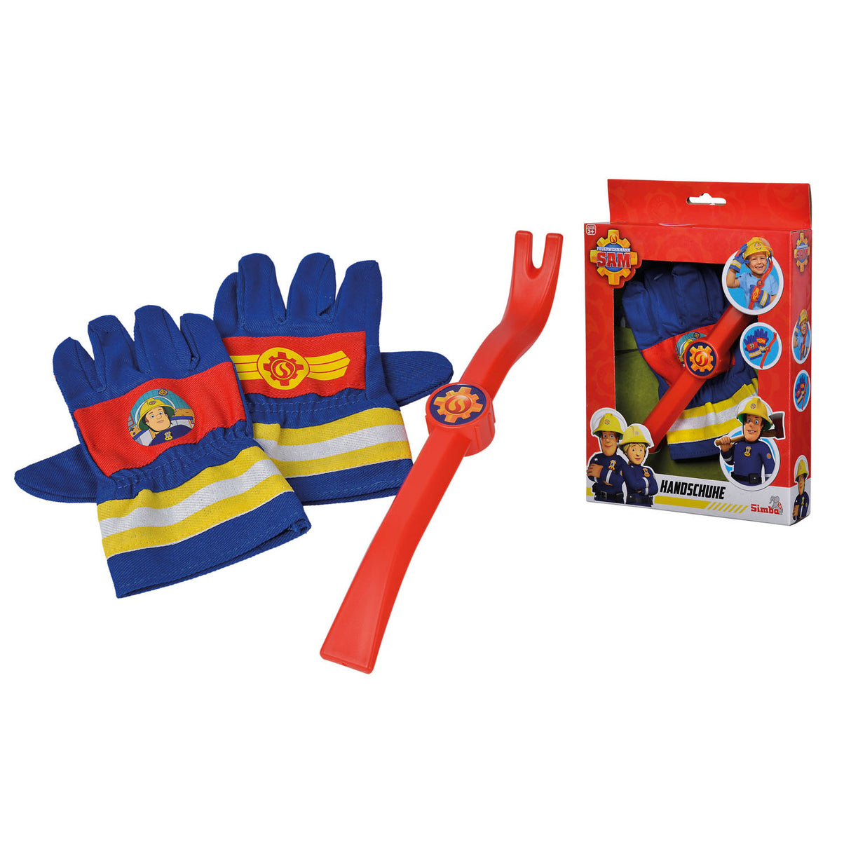 Simba Fireman Sam Gloves e Crowbar