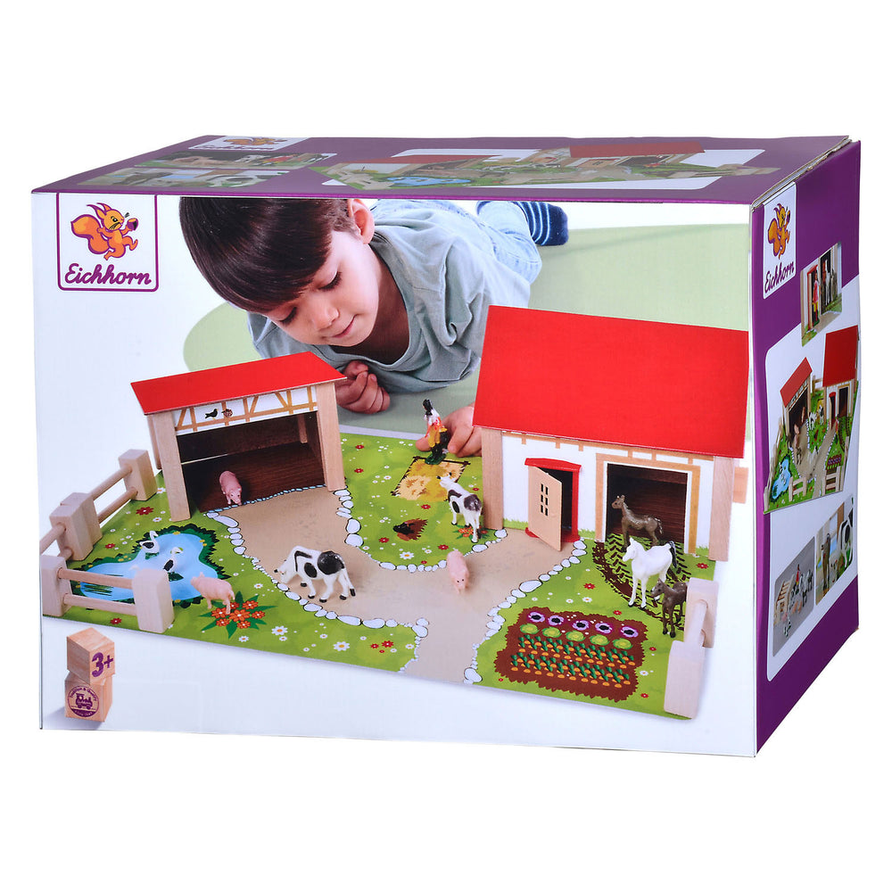 Eichhorn Wooden Farm con accessori 20dlg.