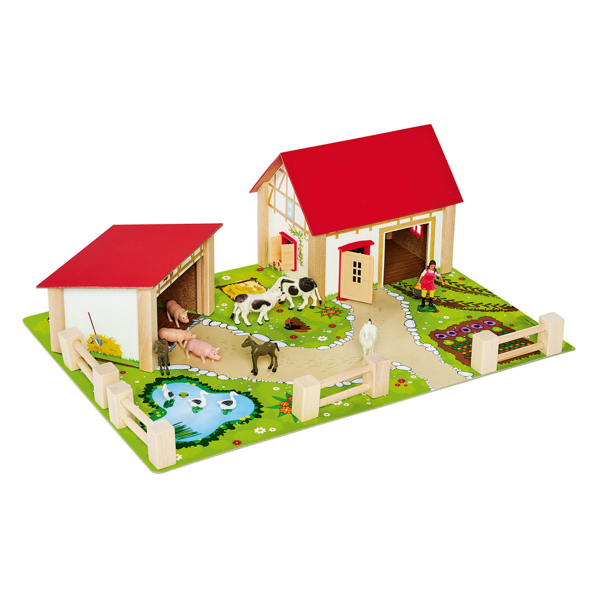 Eichhorn Wooden Farm con accessori 20dlg.