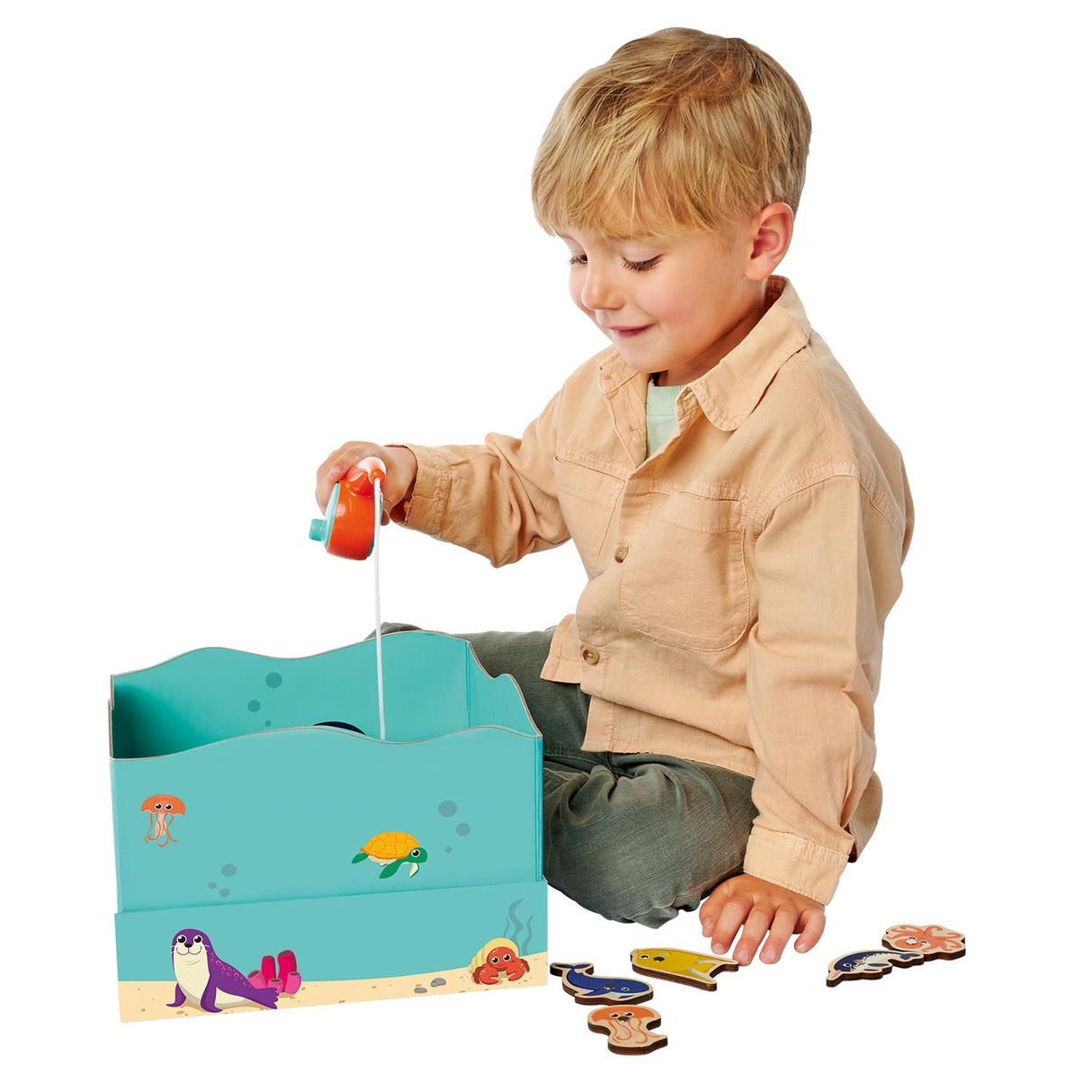 Eichhorno medinis žuvų žaidimas