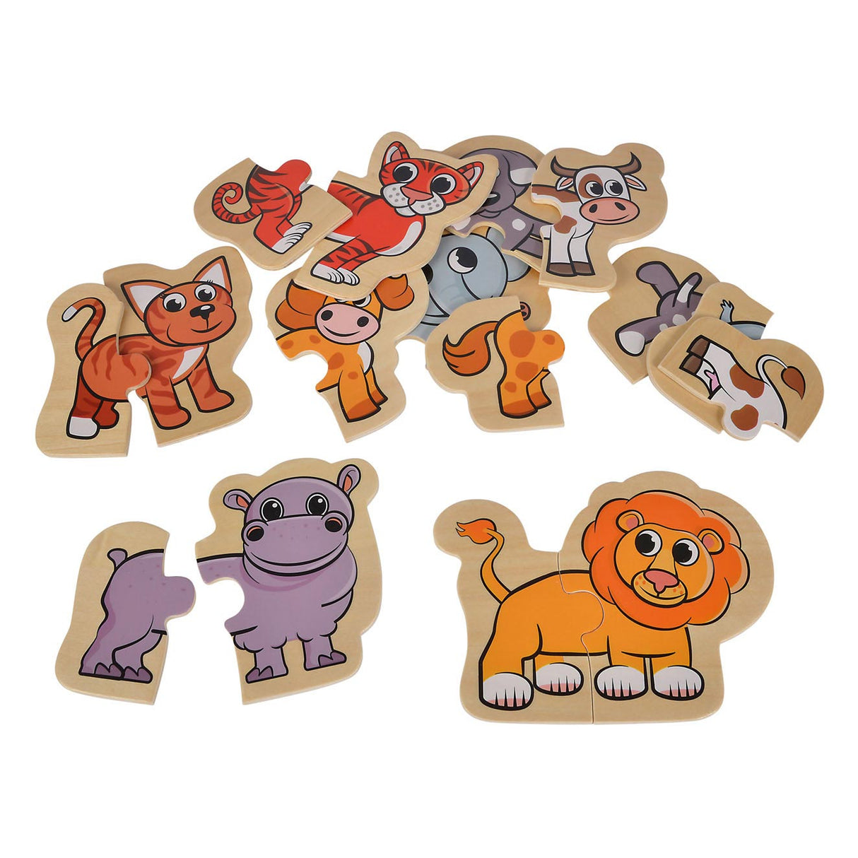 Eichhorn Wooden Animal Puzzle 16 pieces