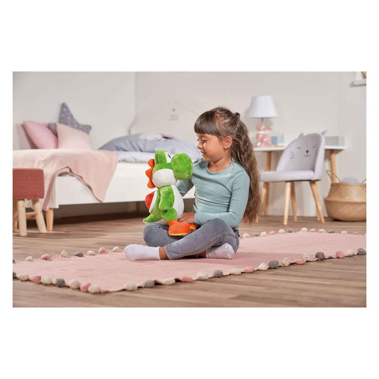 Peluche Super Mario Yoshi Cuddle, 30 cm