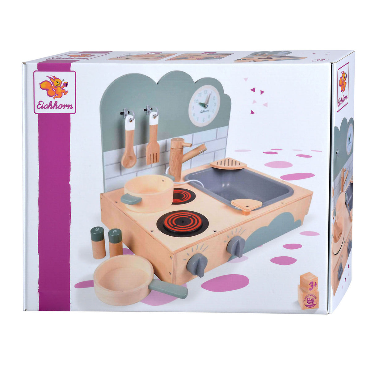 Eichhorn wooden take-away kitchen, 10-piece.