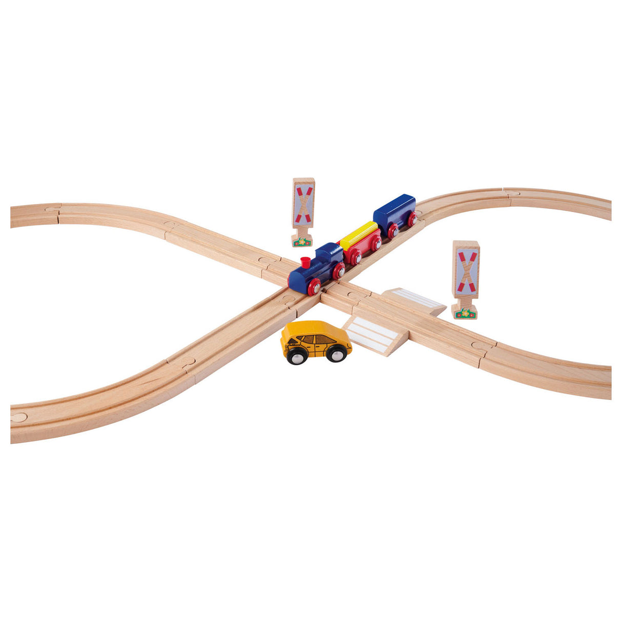 Eichhorn Train Track 8 Figure Playset, 27pcs.
