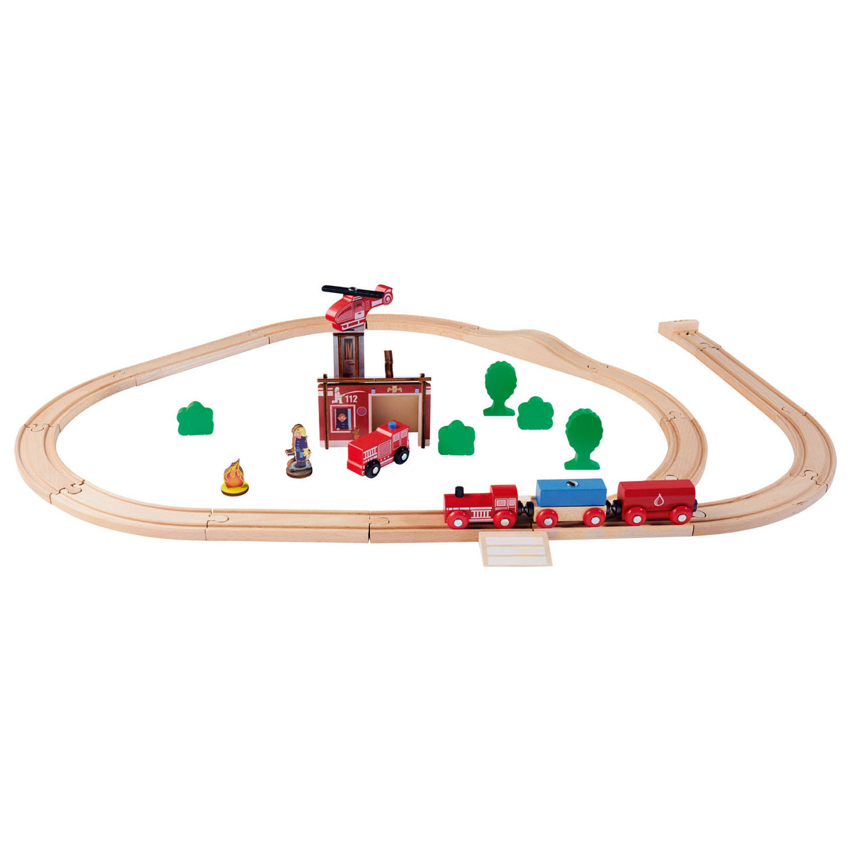 Eichhorn Train Track with Bridge Playset, 33pcs.