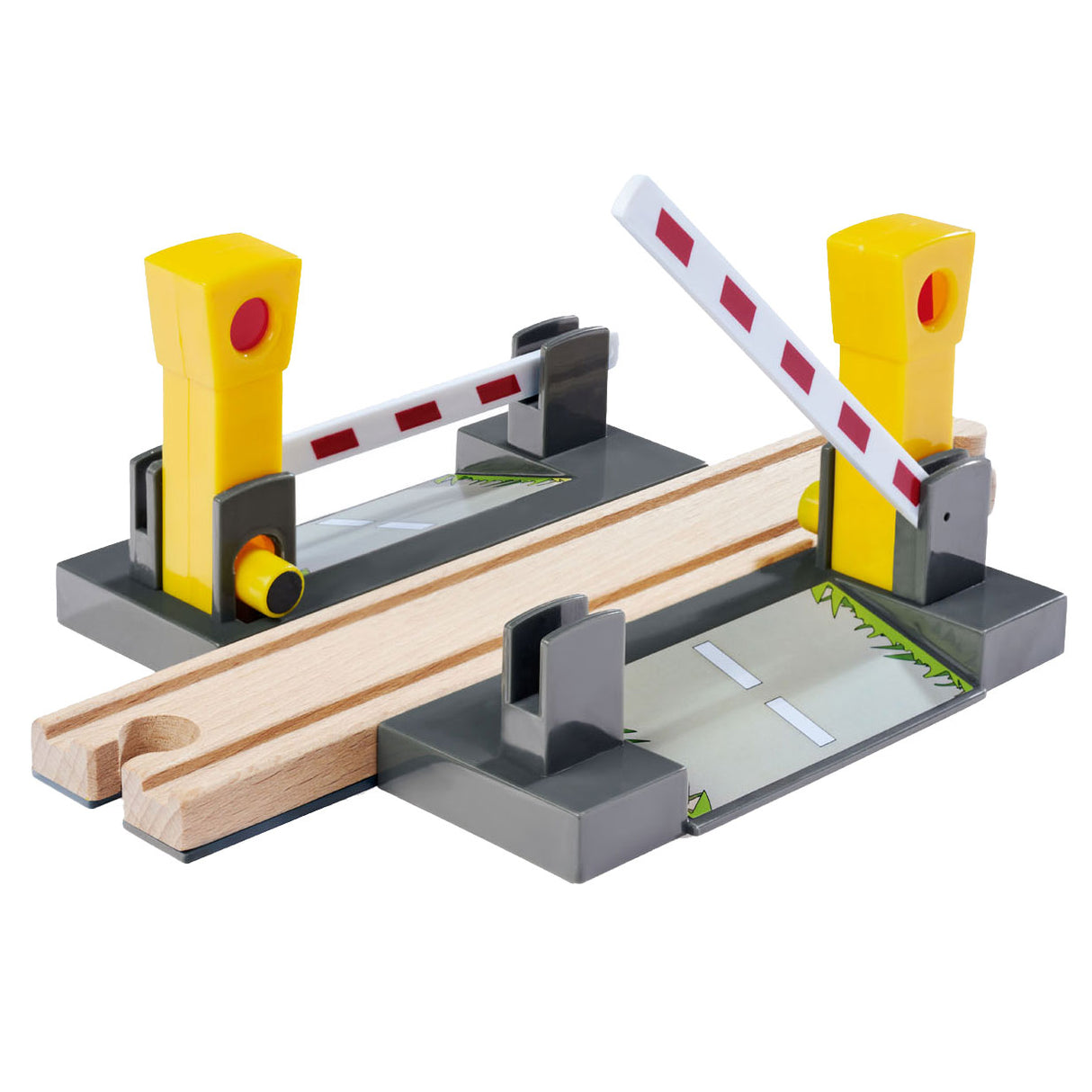 Eichhorn Train Tracks Level Crossing with Barriers, 3-piece.