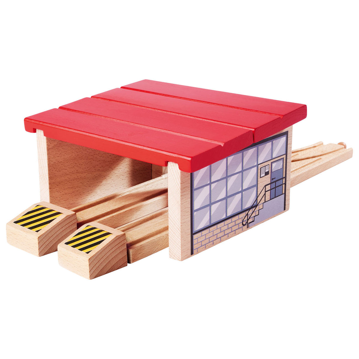 Eichhorn Train Tracks Locomotive Shed, 6 pcs.