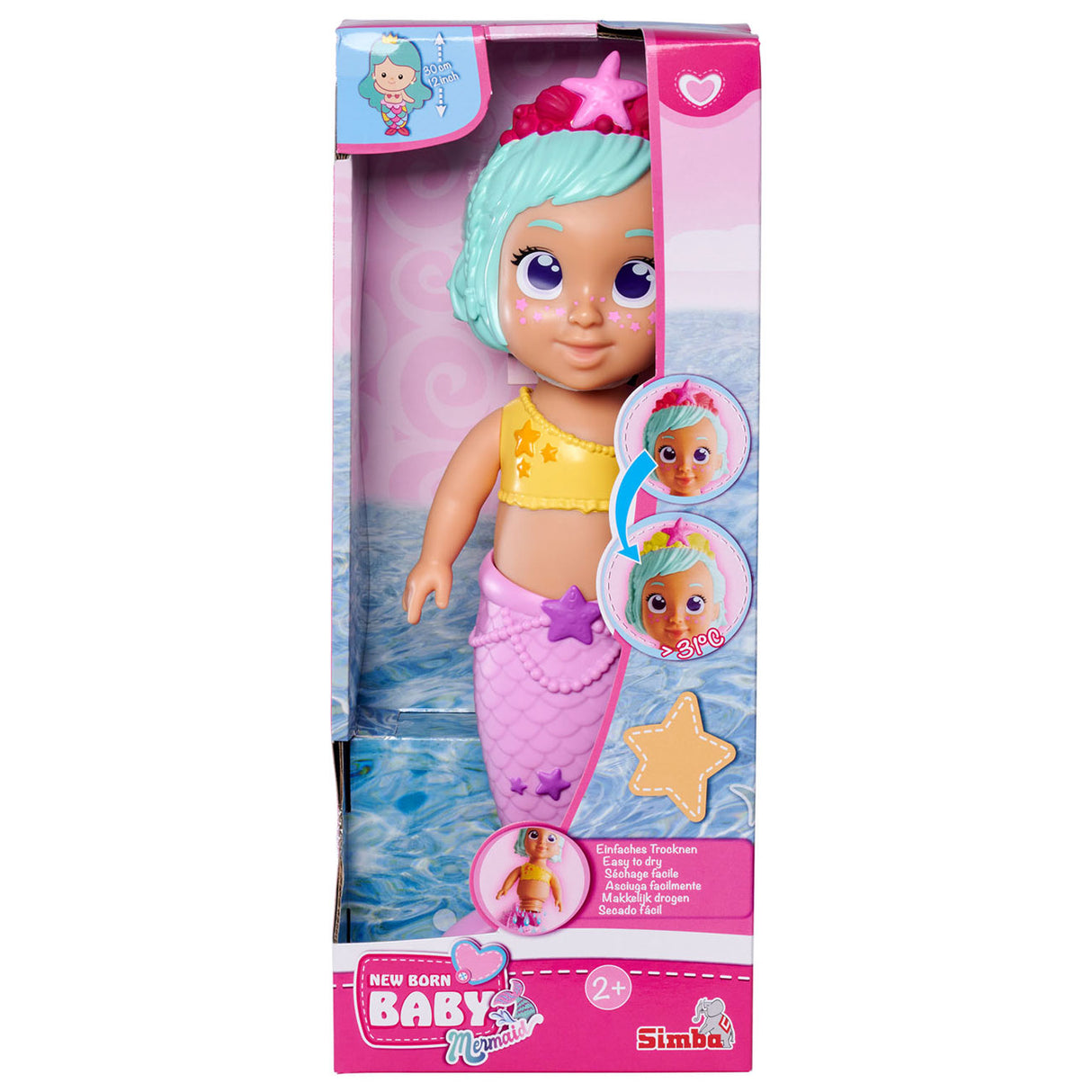 Neugeborene Baby Mermaid Badpop