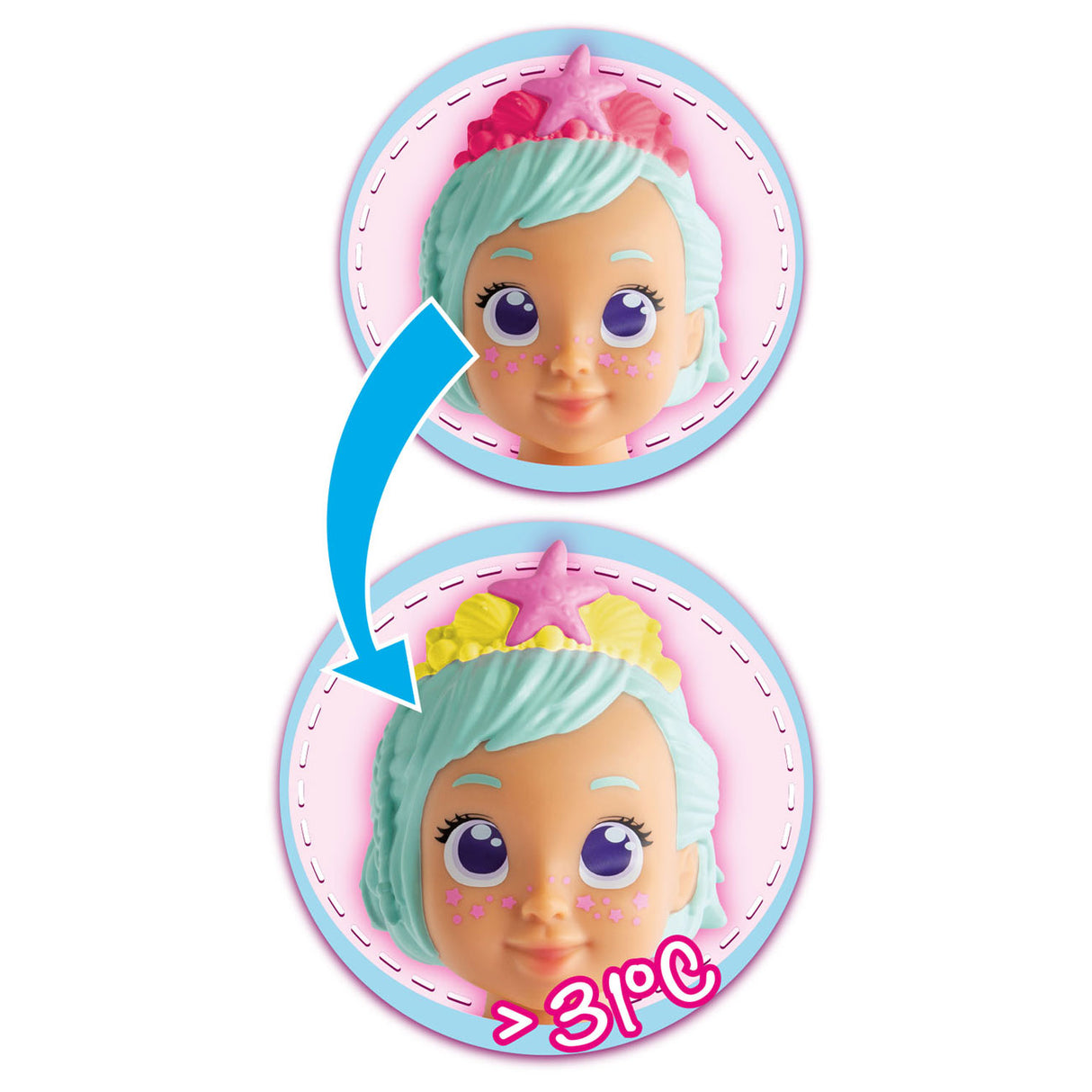Neugeborene Baby Mermaid Badpop