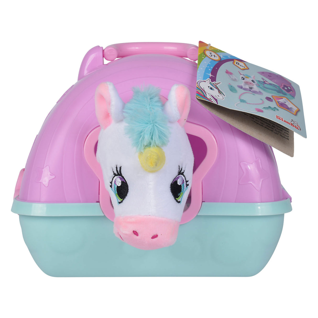 Simba Veterinarian Play ambientato con un abbraccio a unicorno