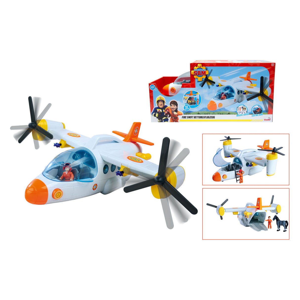 Simba firefighter sam swift rescue plane