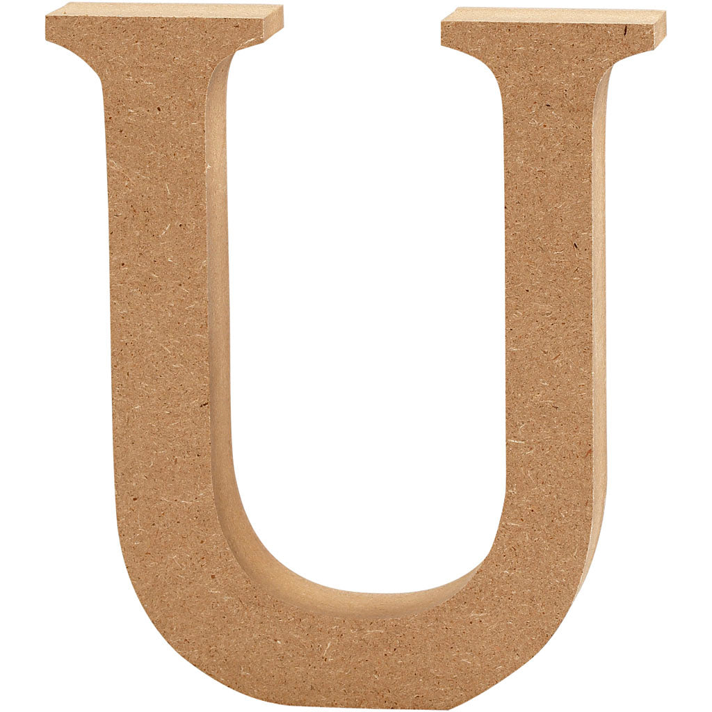 Creative company letter, u, h: 13 cm, thickness 2 cm, 1 piece