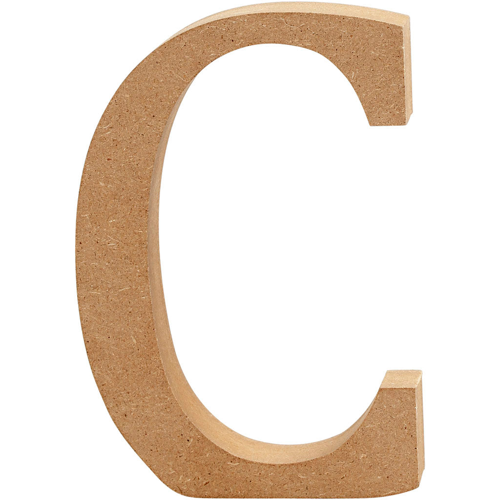 Creative company letter, c, h: 8 cm, thickness 1.5 cm, 1 piece