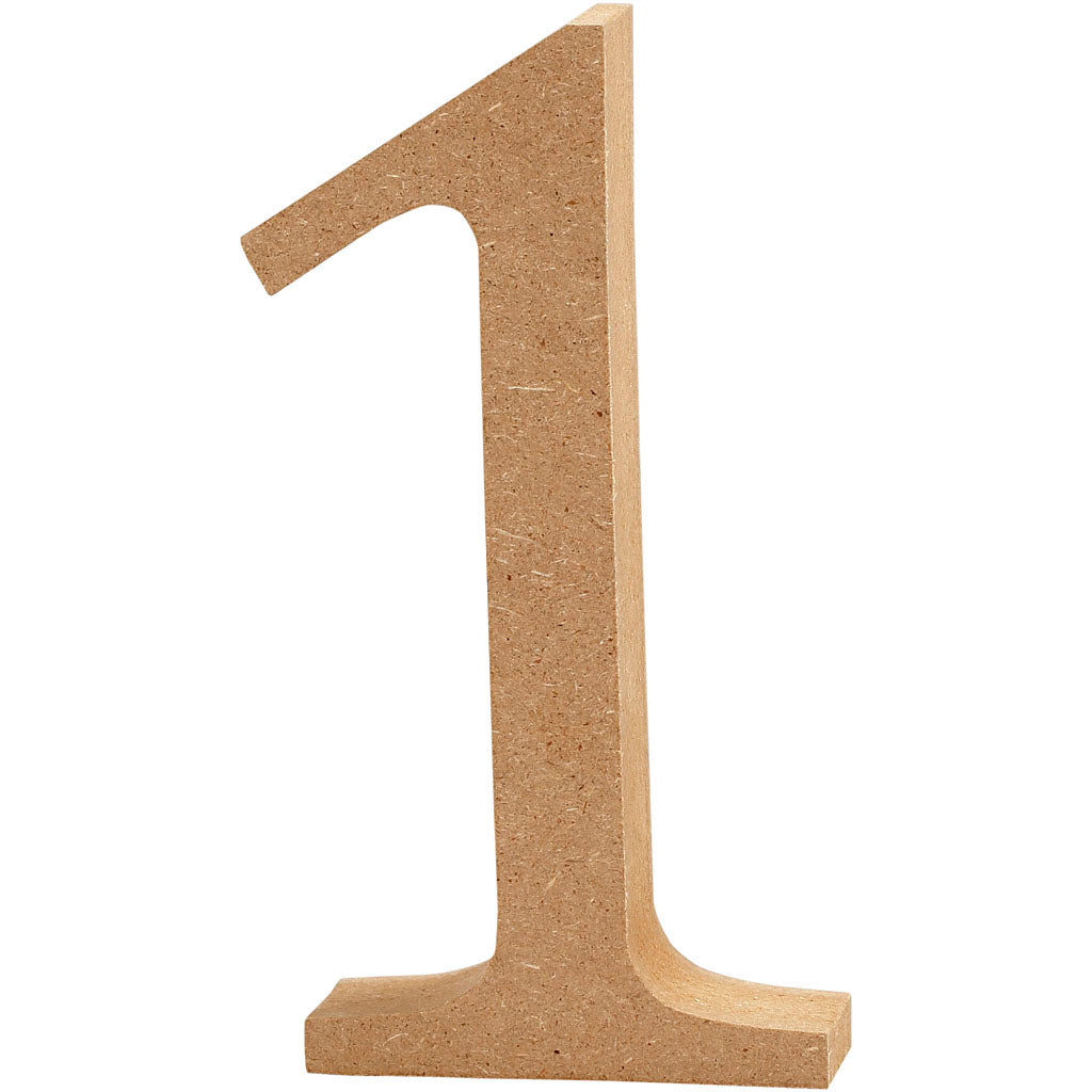 Creativ company number, 1, h: 8 cm, thickness 1.5 cm, 1 piece