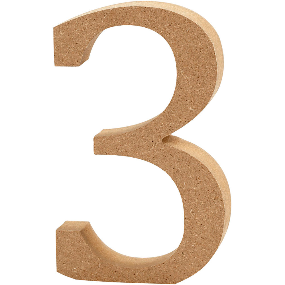 Creativ Company Number 3 MDF 8cm, 1st.