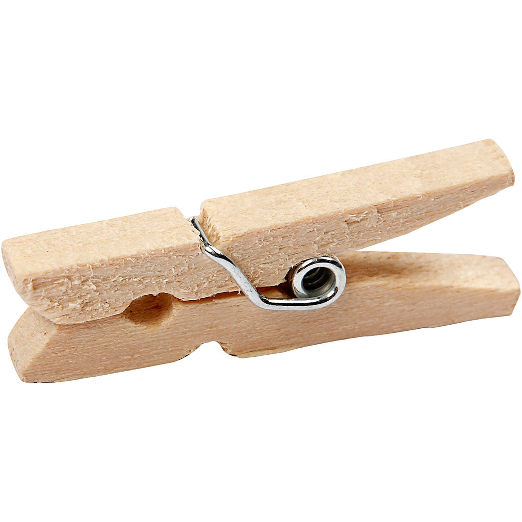 Creativ company clothespins, l: 30 mm, w: 3 mm, 30 pieces 1 box